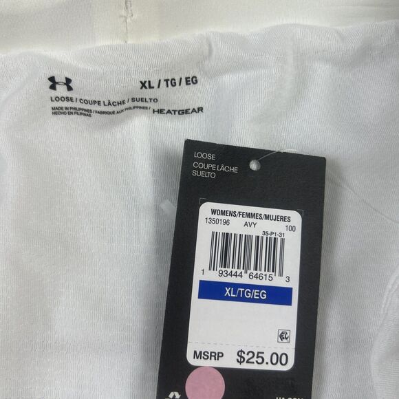 Under Armour UA Fly-By 2.0 Shorts Womens XL Running Gym Shorts 3” -White New - Picture 5 of 11